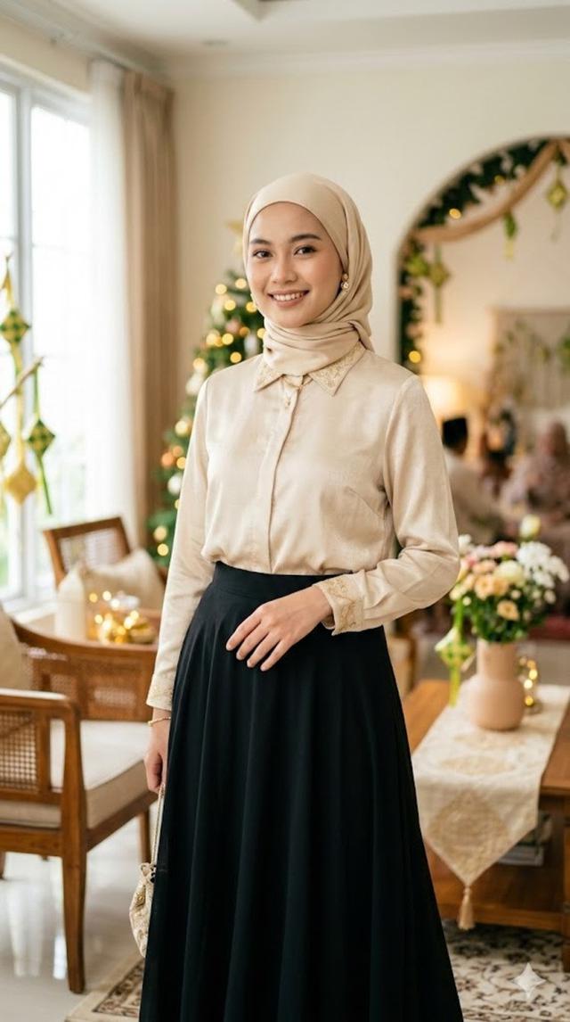 3. Blouse Emas Muda atau Light Gold