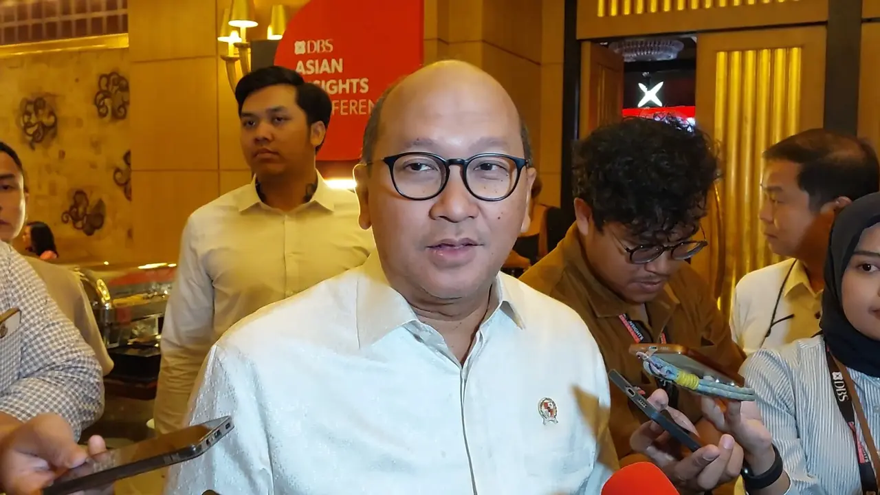 Chief Executive Officer (CEO) Danantara, Rosan Perkasa Roeslani  di Hotel Mulia, Jakarta, Rabu (21/5/2025). (Arief/Liputan6.com)