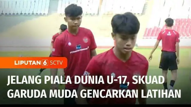 Jelang menghadapi Piala Dunia U-17, Tim Nasional Indonesia U-17 terus mematangkan persiapan. Beberapa menu latihan, seperti pemulihan fisik hingga adaptasi cuaca dilibas oleh Skuad Garuda Muda.