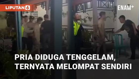 VIDEO: Viral Pria Diduga Tenggelam Di Kali Winongo, Ternyata Melompat Sendiri