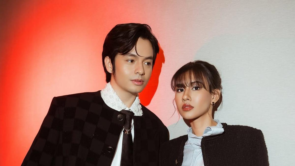 Gaya Serasi Angga Yunanda dan Shenina Cinnamon Kompak dalam Blazer Hitam di Premiere Film Dopamin