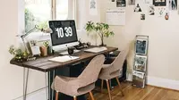Ilustrasi ruang kerja di rumah. (Shutterstock)