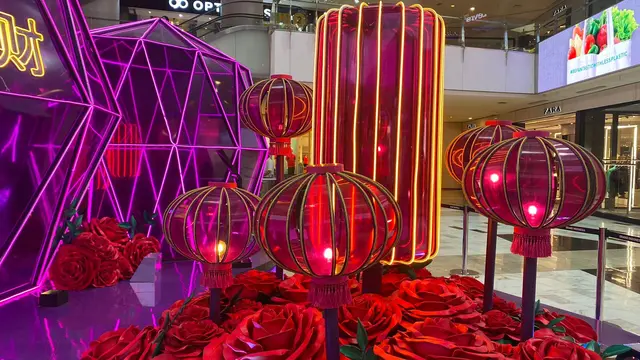 Imlek di Grand Indonesia bisa photobooth sekaligus dapat angpau