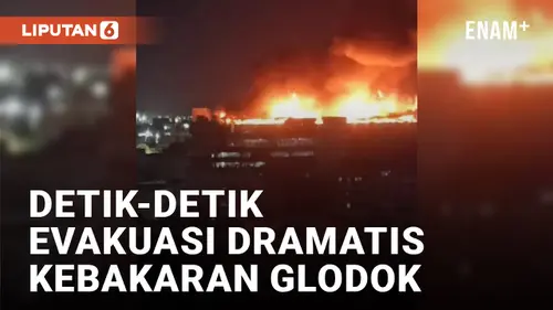 VIDEO: Glodok Plaza Kebakaran, 105 Personel Damkar Diturunkan