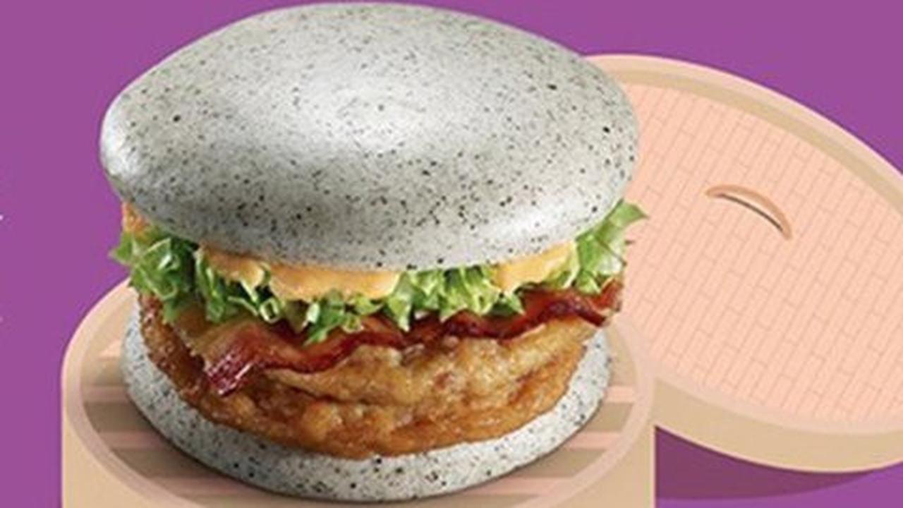 McDonald's China luncurkan burger futuristik dengan warna abu-abu
