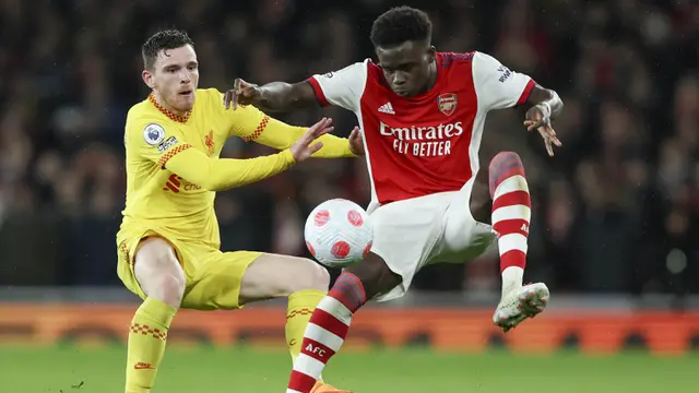 Foto: Bungkam Arsenal, Liverpool Tempel Ketat Manchester City di Puncak Klasemen Liga Inggris