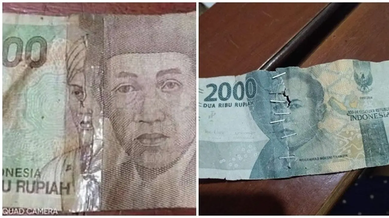 6 Cara Nyeleneh Orang Menyambung Uang Robek Ini Bikin Senyum Tipis