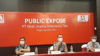Paparan publik PT Midi Utama Indonesia Tbk (MIDI), Kamis, 6 Mei 2021 (Dok: Pramita Tristiawati/Liputan6.com)