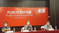 Paparan publik PT Midi Utama Indonesia Tbk (MIDI), Kamis, 6 Mei 2021 (Dok: Pramita Tristiawati/Liputan6.com)