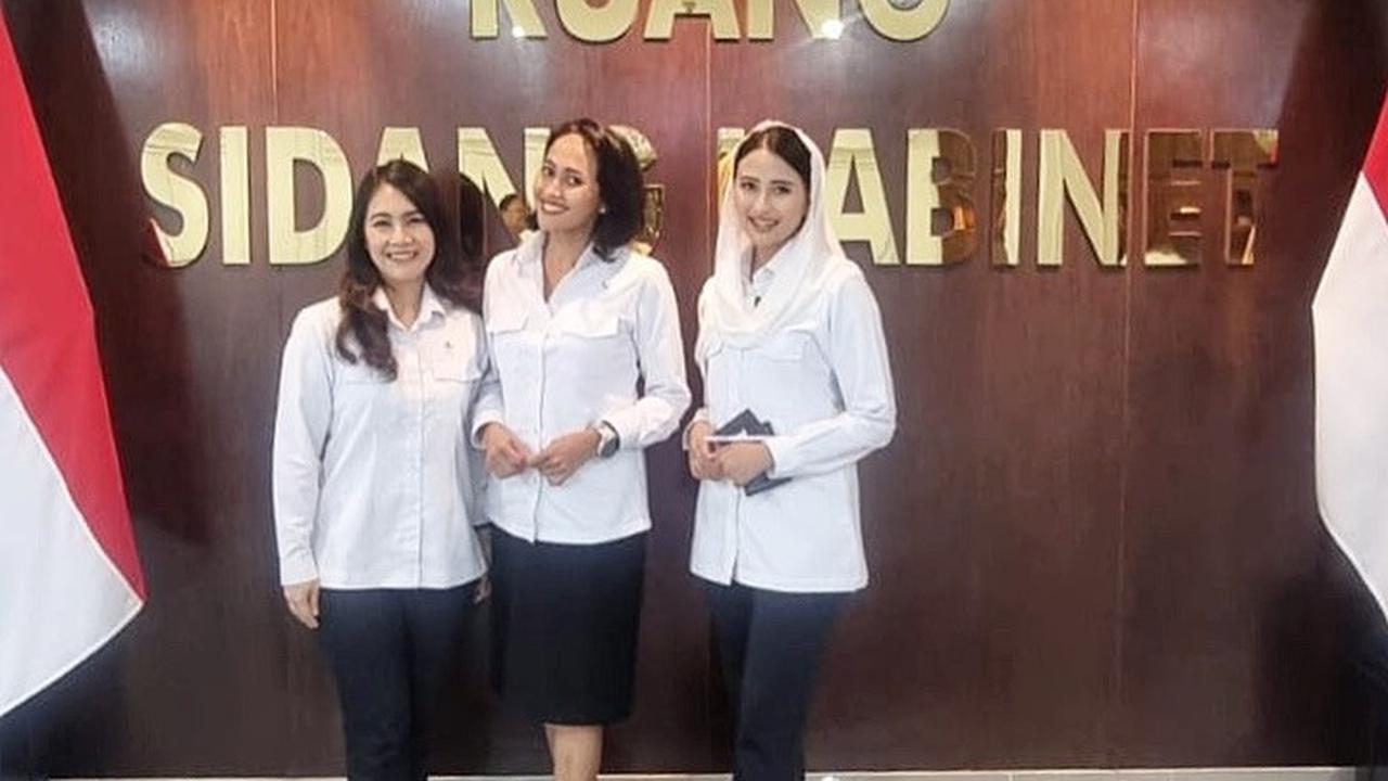 Tiga Srikandi Cantik di Kabinet Merah Putih, Tampil Kompak saat Sidang Kabinet di Istana
