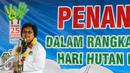 Menteri LHK, Siti Nurbaya memberikan sambutan pada kegiatan penanaman 300 pohon di Intercharge Subang KM. 109 Tol Cipali, Sabtu (19/3). Penanaman pohon di Tol Cipali telah dilakukan sejak November 2015. (Liputan6.com/Fery Pradolo)