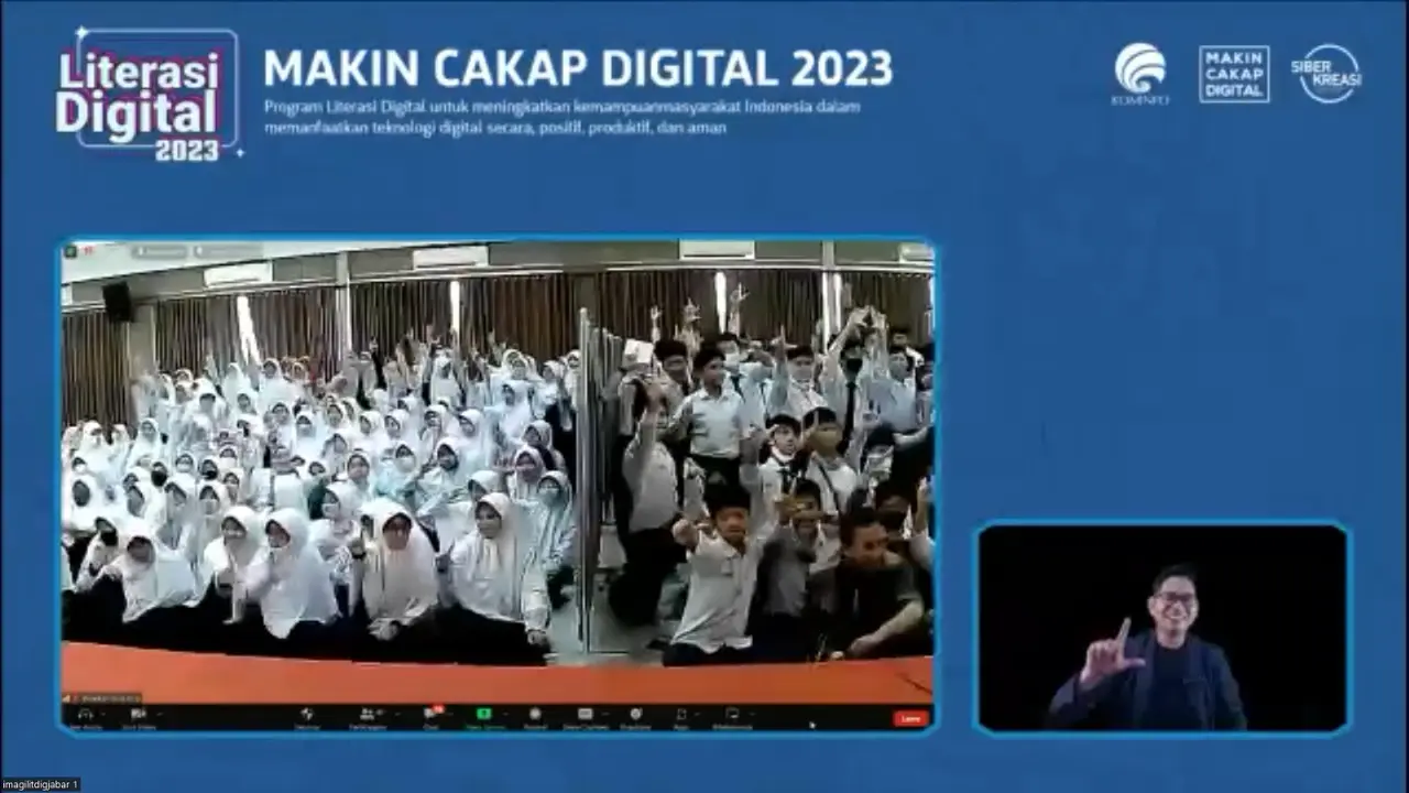 Kementerian Komunikasi dan Informatika (Kemenkominfo) RI bersama Gerakan Nasional Literasi Digital (GNLD) Siberkreasi menggelar program literasi digital