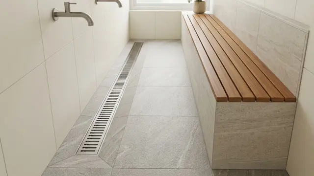 Tempat Wudhu Duduk dengan Bangku Panjang