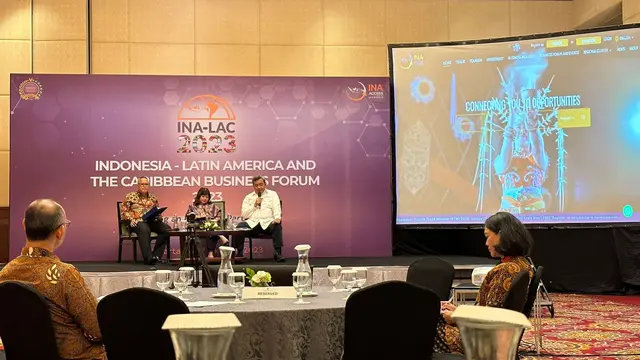 Media gathering Indonesia-Latin America and Caribean (INALAC) Business Forum di Jakarta, Senin (18/9/2023). (Liputan6/Benedikta Miranti)