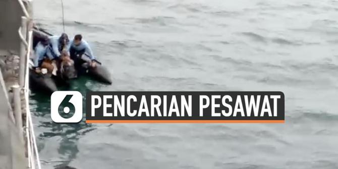 VIDEO: Begini Aksi TNI AL Mencari Pesawat Sriwijaya Air SJ182 yang Jatuh