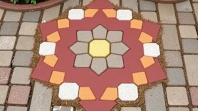 Model Paving Block dengan Pola Lingkaran