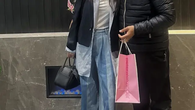 Potret romantis Raline Shah dan Ayahnya dengan gaya old money. [@ralineshah]