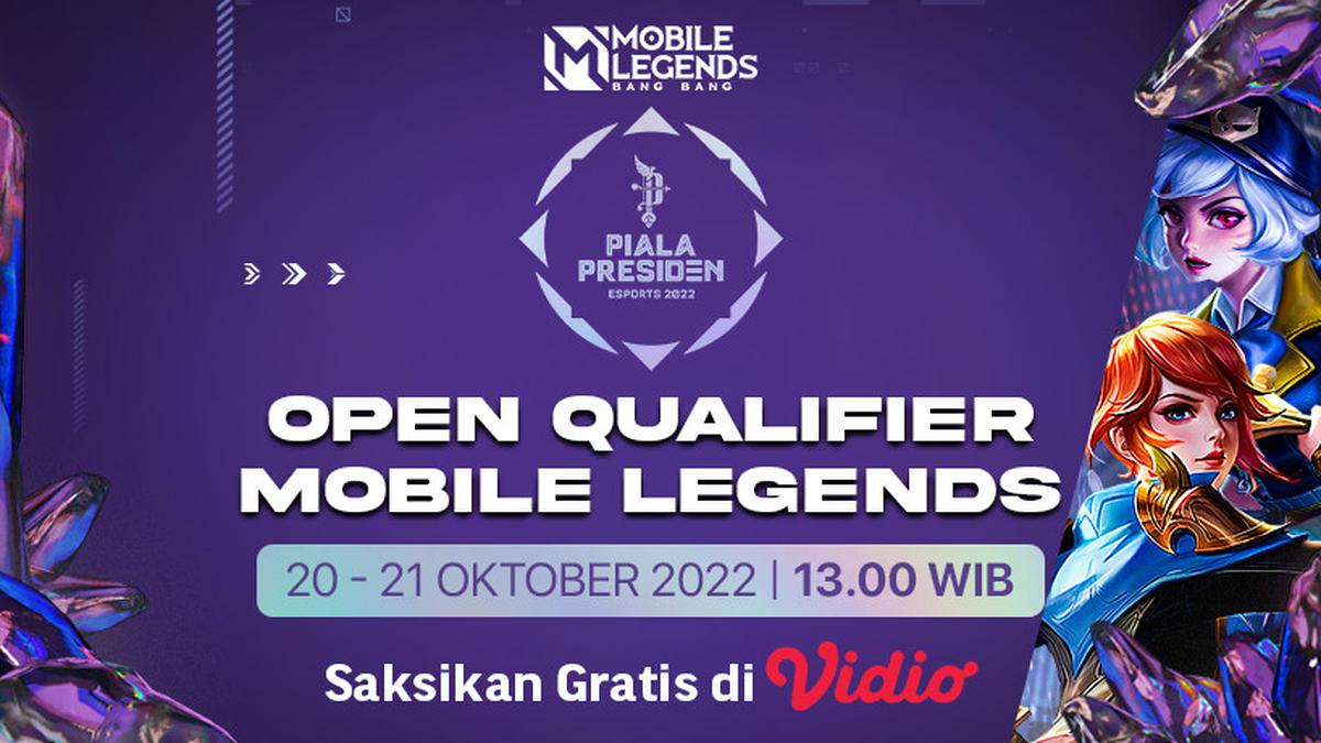 Dapatkan Link Live Streaming Kualifikasi Terbuka Mobile Legends Bang Bang Piala Presiden Esports 20-21 Oktober di Vidio