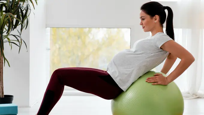 Ilustrasi olahraga untuk ibu hamil