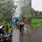 Banjir lahar dingin di Gunung Semeru membuat longsor sehingga sejumlah jalan dialihkan. (Dok: Instagram @ranupani_indonesia)