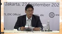 Ketua Dewan Komisioner LPS Purbaya Yudhi Sadewa dalam Konferensi Pers Suku Bunga Penjaminan, Selasa (27/9/2022).