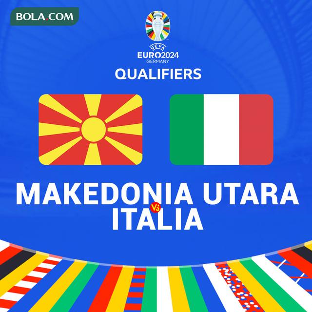 Kualifikasi Euro 2024 - Makedonia Utara Vs Italia