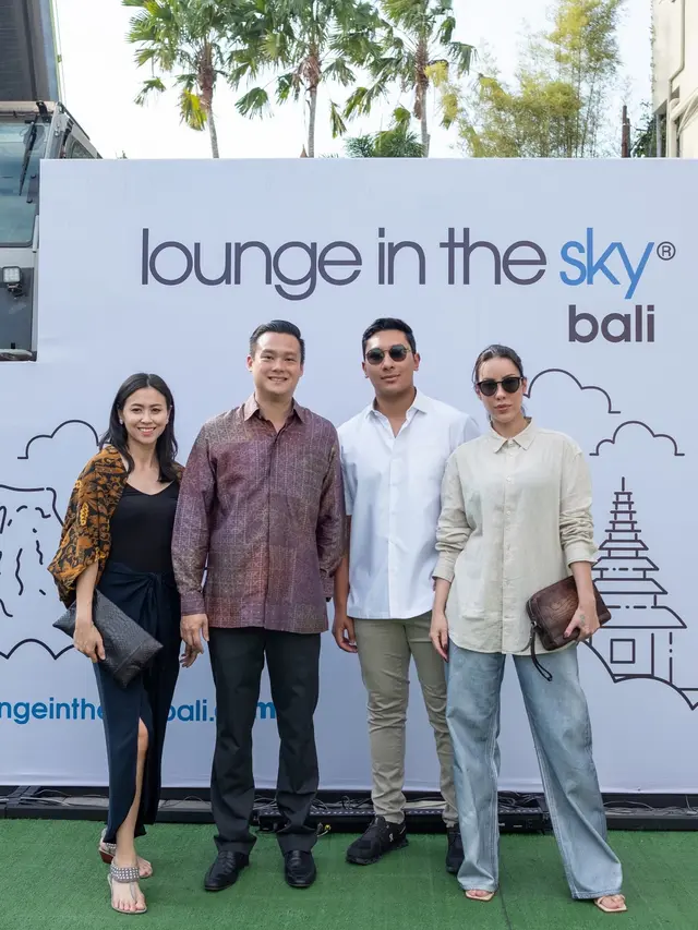 7 Potret Darma Mangkuluhur di Opening Lounge in the Sky Bali, Ada Titiek Soeharto