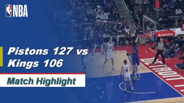 Berita Video Highlights NBA 2019-2020, Detroit Pistons Vs Sacramento Kings 127-106