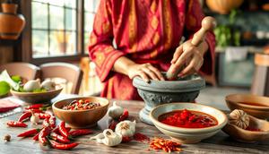 resep sambal pecak ©Ilustrasi dibuat AI