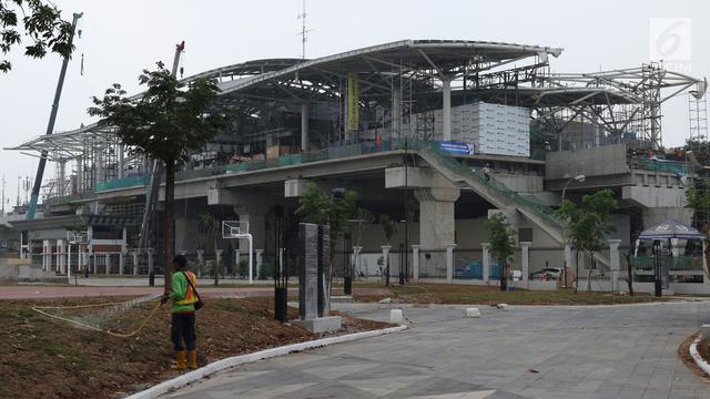 Pembangunan Stasiun LRT Fase I Ditarget Selesai Jelang Asian Games 2018