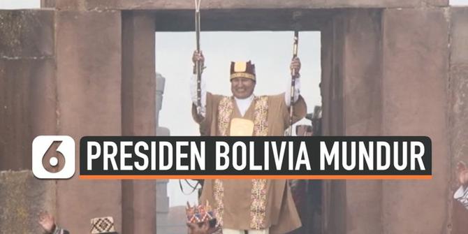 VIDEO: Ditekan Demonstrasi dan Militer, Presiden Bolivia Mundur