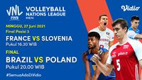 Link Live Streaming Grand Final Men’s Volleyball Nations League di Vidio, Minggu 27 Juni. (Sumber : dok. vidio.com)