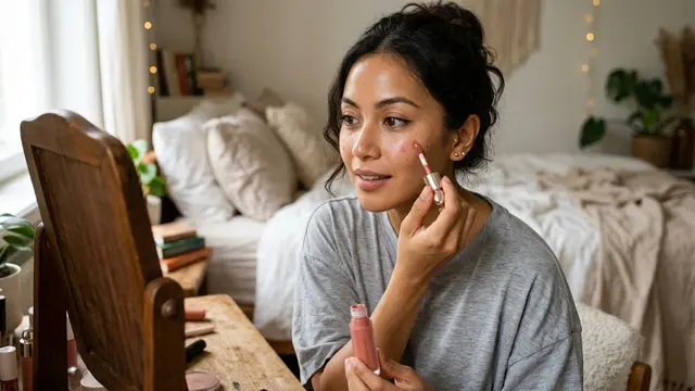 Menggunakan liquid blush