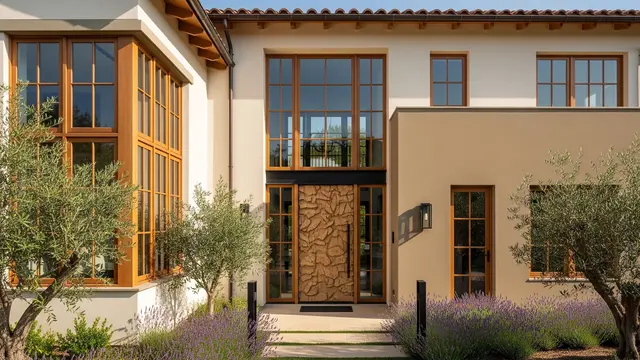 Rumah Mediterania Modern dengan Warna Earth Tone