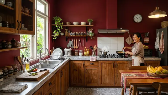 Warna Cat Dapur yang Membuat Ruangan Terasa Lebih Kecil