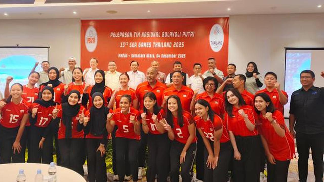 Timnas Voli Putri Indonesia Resmi Dilepas ke SEA Games 2025, Gabungan Pemain Senior dan Junior