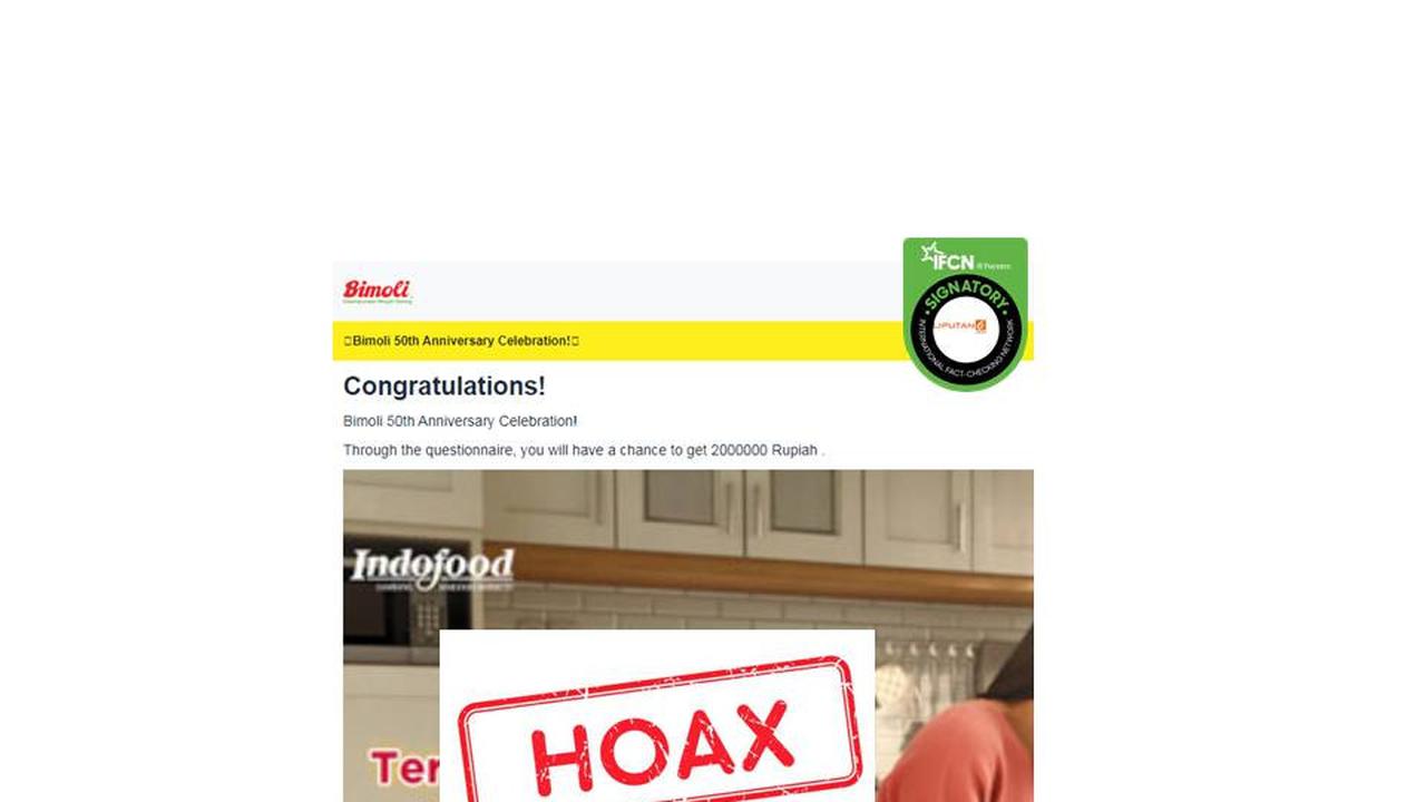 Cek Fakta Bimoli 1