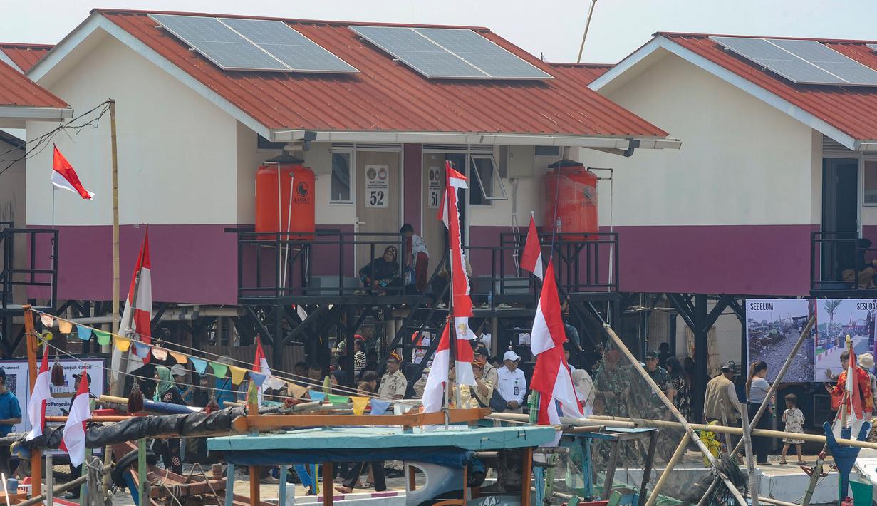Pembangunan rumah apung tersebut sebagai upaya meningkatkan kesejahteraan warga nelayan yang kerap terdampak bencana banjir rob dan abrasi. (merdeka.com/Arie Basuki)