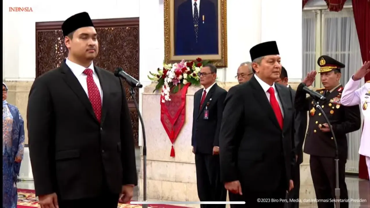Presiden Jokowi Resmi Melantik Dito Ariotedjo Sebagai Menpora Menggantikan Zainudin Amali