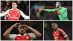 Malam nanti akan tersaji big match Liga Premier Inggris antara Manchester United melawan Arsenal. Berikut kombinasi "Best XI" kedua tim yang disusun menggunakan skema formasi 4-3-3. (EPA)