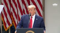Konpers Presiden AS Donald Trump mengakhiri hubungan AS dan WHO. Dok: Gedung Putih