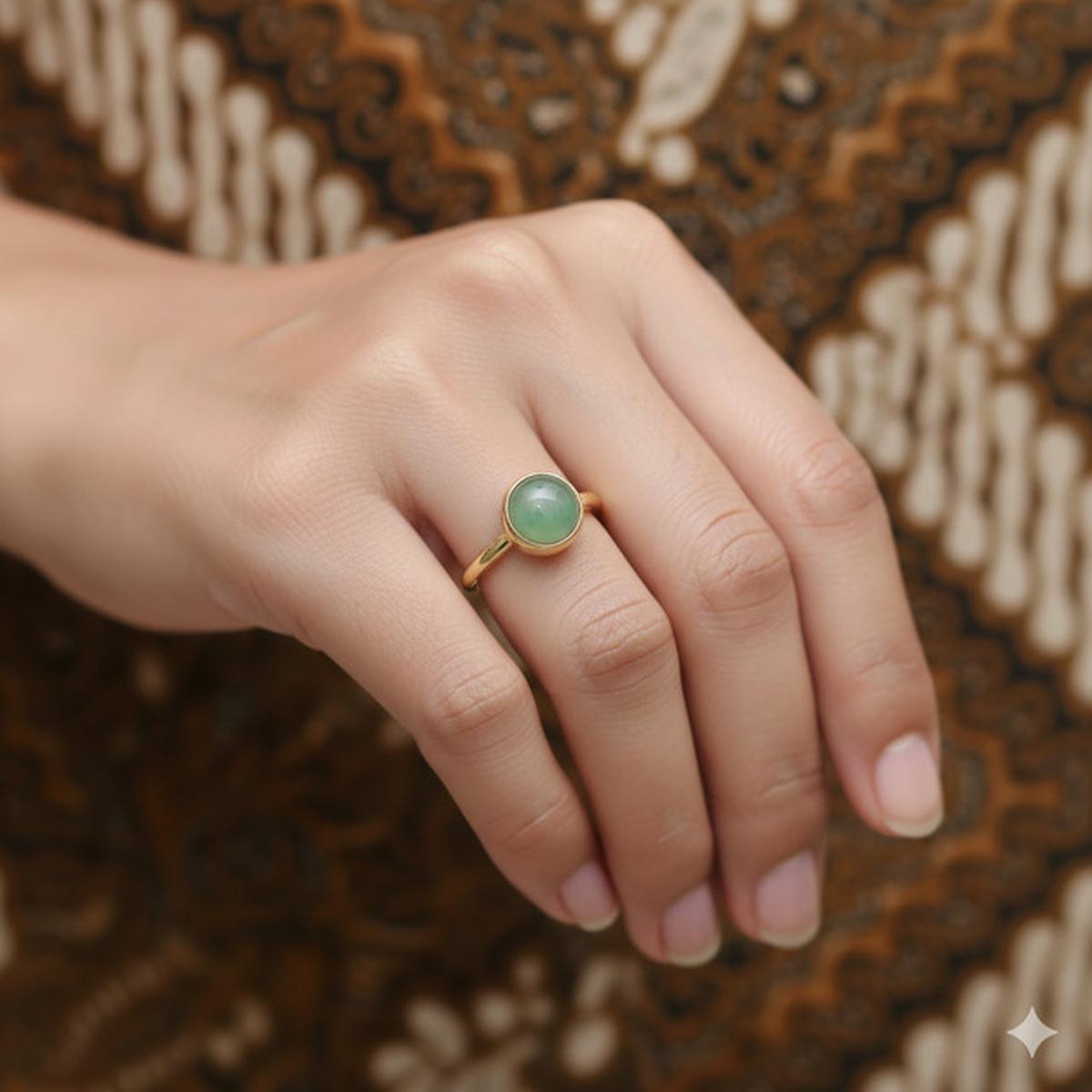 7 Model Cincin Emas Batu Akik Wanita untuk Kesan Elegan dan Berkarakter