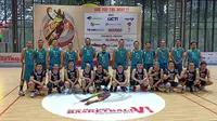 Tim basket Emtek melawan RCTI di SMLBT 2018 (istimewa)