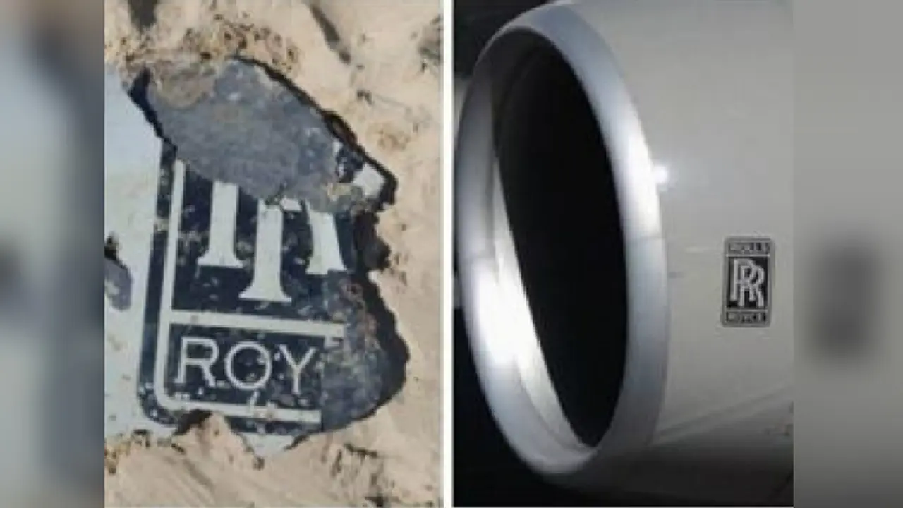 Puing yang diduga milik MH370 ditemukan di pantai selatan Afrika Selatan (Foto: Twitter).