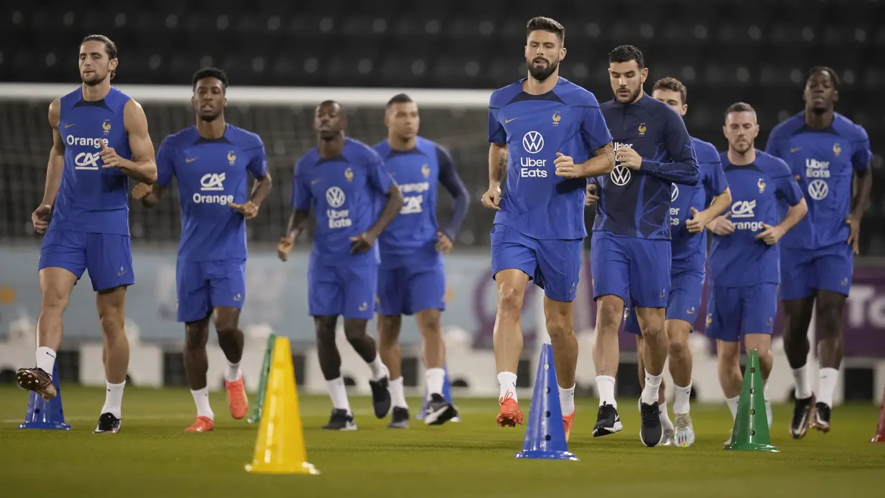 Melihat Latihan Prancis Jelang Hadapi Maroko di Semifinal Piala Dunia 2022