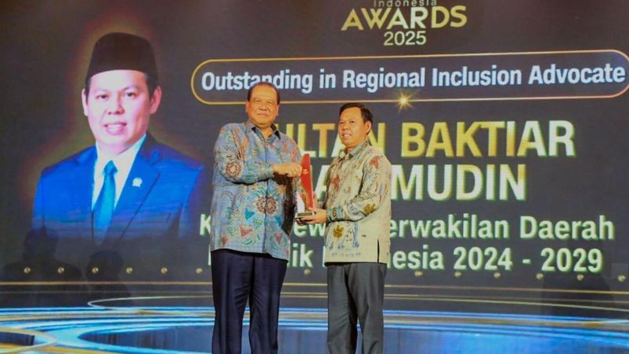 Ketua DPD RI Sultan Baktiar Najamudin Raih CNN Award 2025: Diakui sebagai Advokat Inklusi Regional Berprestasi karena Kawal Astacita
