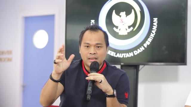 Talkshow Bincang Bahari 7 dengan tema Ekonomi Biru di Mata Startup yang berlangsung hybrid dari Media Center KKP, Jakarta, Kamis (22/9/2022). (Foto: KKP)