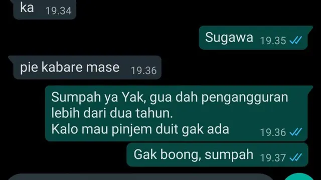 6 Chat Teman Malu-Malu Pinjam Duit Ini Bikin Geleng Kepala