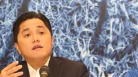 Presiden Inter Milan, Erick Thohir memberikan pejelasan mengenai kerja sama antara Inter dan Persib Bandung di Hotel Fairmont, Jakarta, Rabu (13/1/2016). (Bola.com/Nicklas Hanoatubun)
