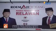 Resmikan Roemah Djoeang, Sandiaga berpesan agar relawan sebarkan visi misi tentang perubahan ekonomi.